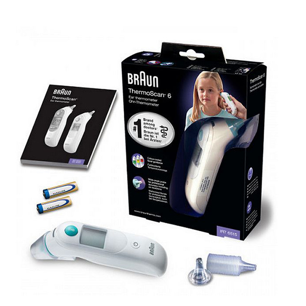 ميزان حرارة براون عن طريق الأذن 6 IRT6515