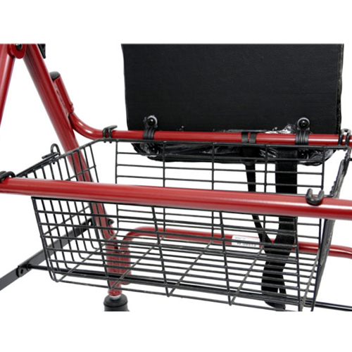 مشاية كبار مع عجلات ومقعد وسلة