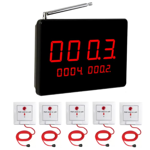 جهاز مناداة شاشة مع 5 اجهزة ارسال