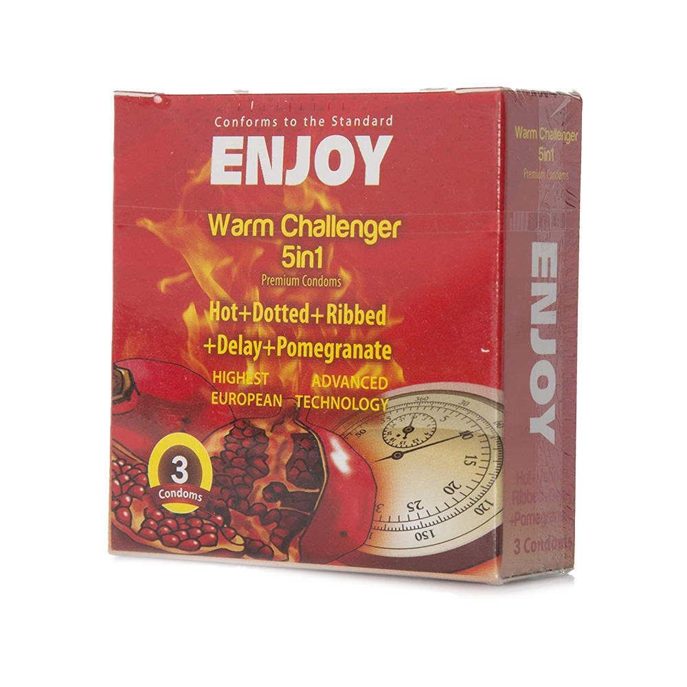 Enjoy condom male protector heat challenge 5 in 1...