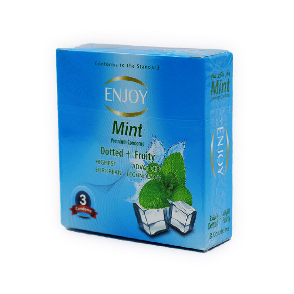 Enjoy condom male protector mint dotted 3