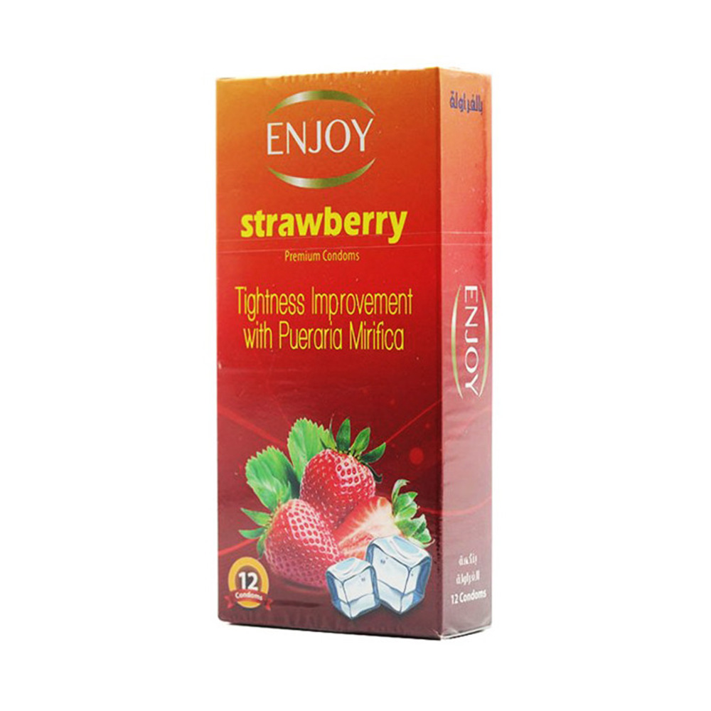Strawberry condom male protector