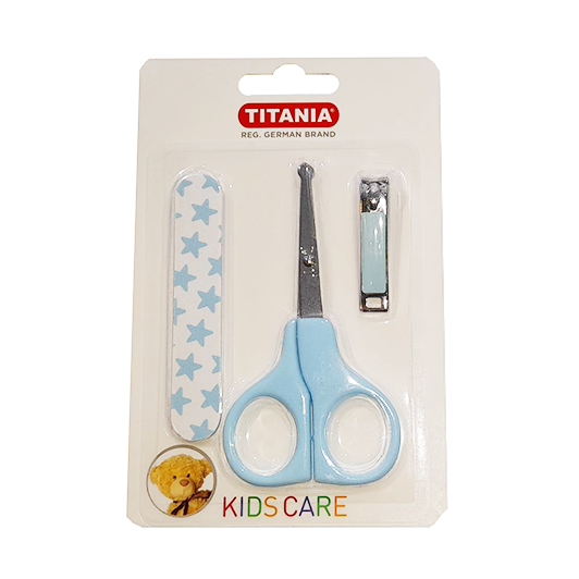 Titania nail clipper with scissors and nail file f...